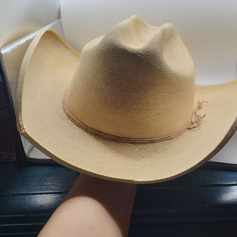 Elegant Hats La Mexicana Western Straw Cowboy Hat Leather Band XL Rodoffo Elliot